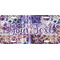 Tie Dye Front License Plate (Personalized)