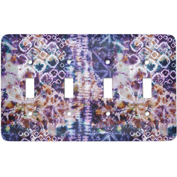 Tie Dye Light Switch Cover (4 Toggle Plate)