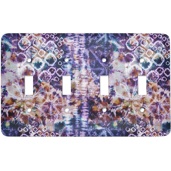 Custom Tie Dye Light Switch Cover (4 Toggle Plate)