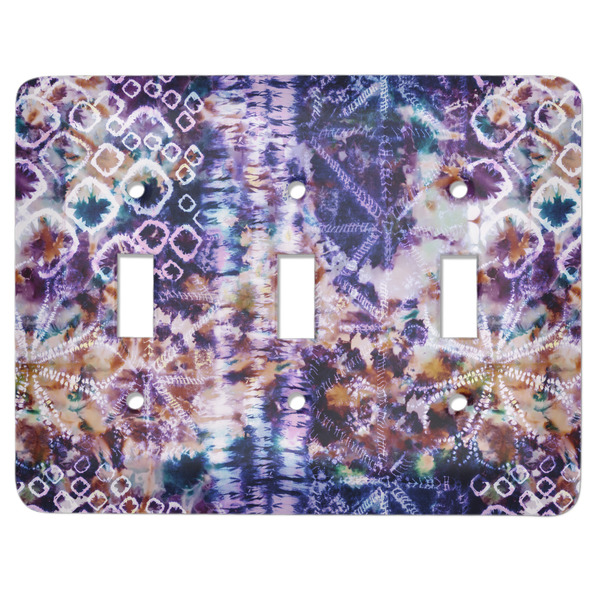 Custom Tie Dye Light Switch Cover (3 Toggle Plate)