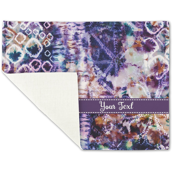 Tie Dye Linen Placemat - Folded Corner (single side)