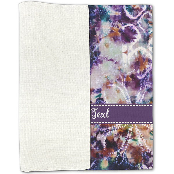 Tie Dye Linen Placemat - Folded Half