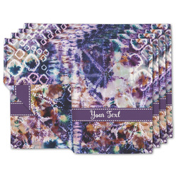 Tie Dye Linen Placemat w/ Name or Text