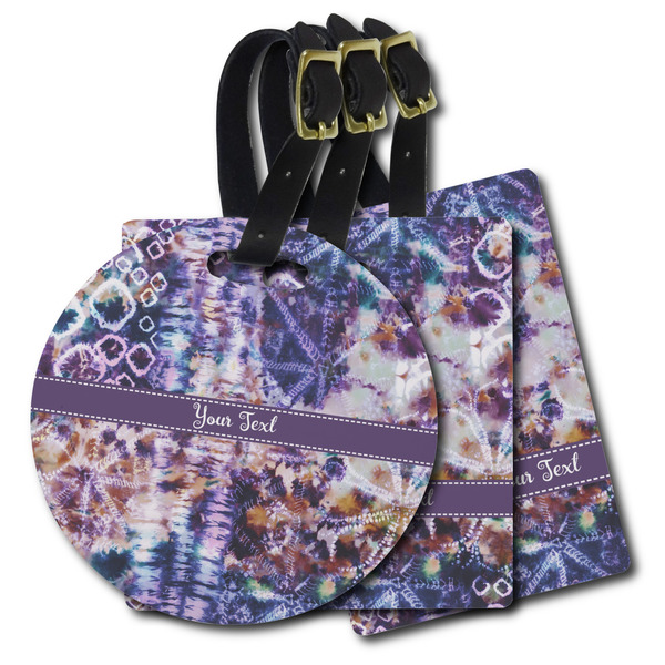 Custom Tie Dye Plastic Luggage Tag (Personalized)