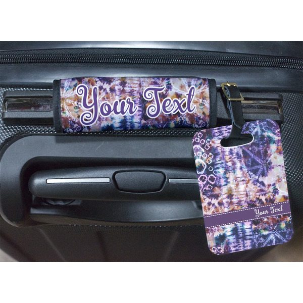 Tie Dye Luggage Wrap & Tag
