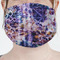 Tie Dye Mask - Pleated (new) Front View on Girl