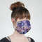 Tie Dye Mask - Quarter View on Girl