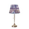 Tie Dye Poly Film Empire Lampshade - On Stand