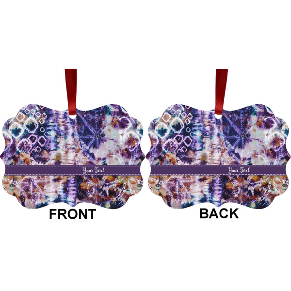 Tie Dye Metal Benilux Ornament - Front and Back (APPROVAL)