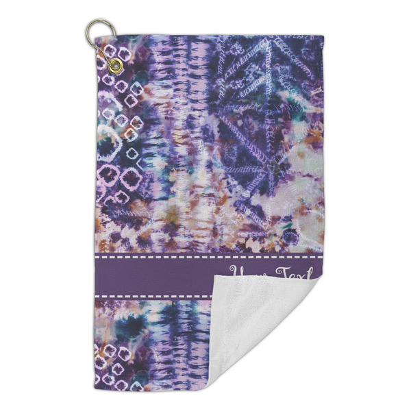 Tie Dye Microfiber Golf Towels Small - FRONT FOLDED