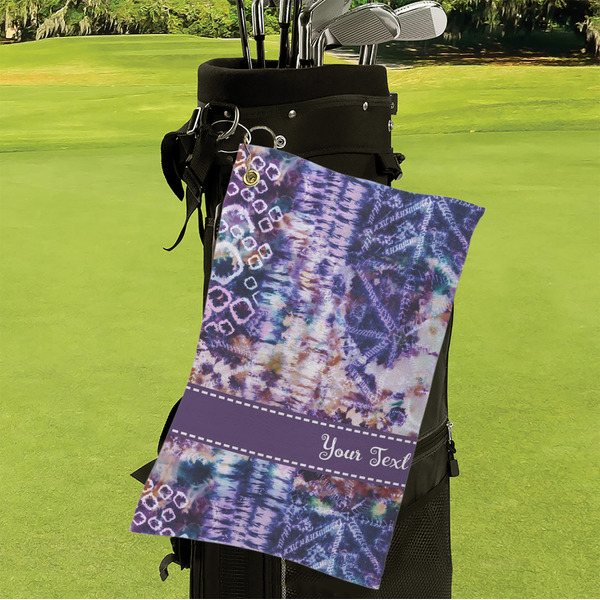 Tie Dye Microfiber Golf Towels - Small - LIFESTYLE