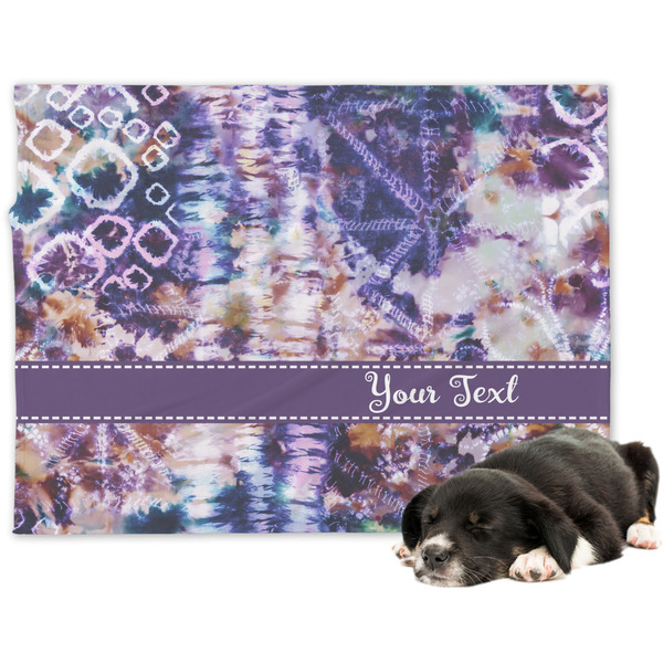 Custom Tie Dye Dog Blanket - Large (Personalized)