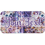 Tie Dye Mini/Bicycle License Plate (2 Holes) (Personalized)