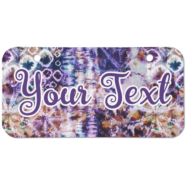 Tie Dye Mini Bicycle License Plate - Two Holes