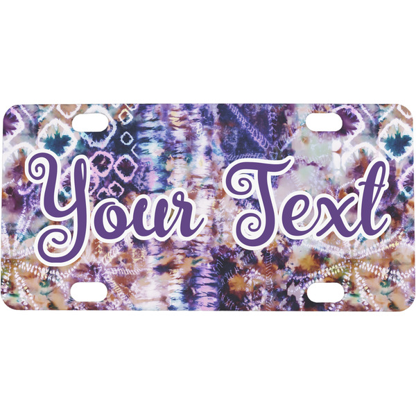 Custom Tie Dye Mini/Bicycle License Plate (Personalized)
