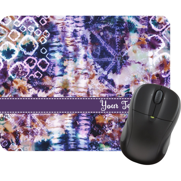 Custom Tie Dye Rectangular Mouse Pad (Personalized)