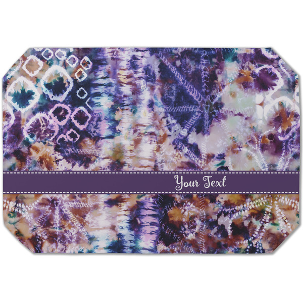 Custom Tie Dye Dining Table Mat - Octagon (Single-Sided) w/ Name or Text