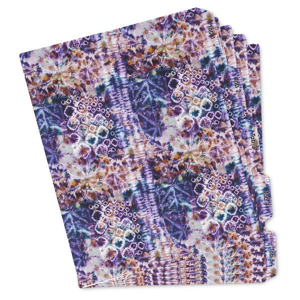 Custom Tie Dye Binder Tab Divider - Set of 5 (Personalized)