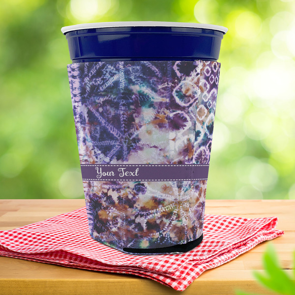 Tie Dye Party Cup Sleeves - with bottom - Lifestyle