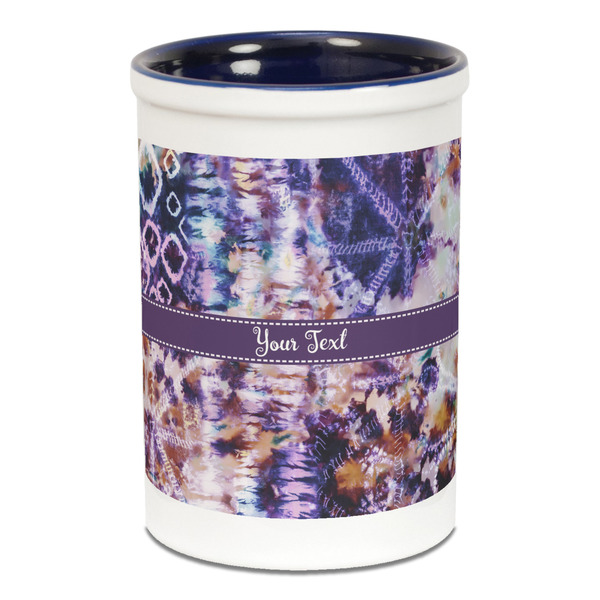 Tie Dye Pencil Holder - Blue