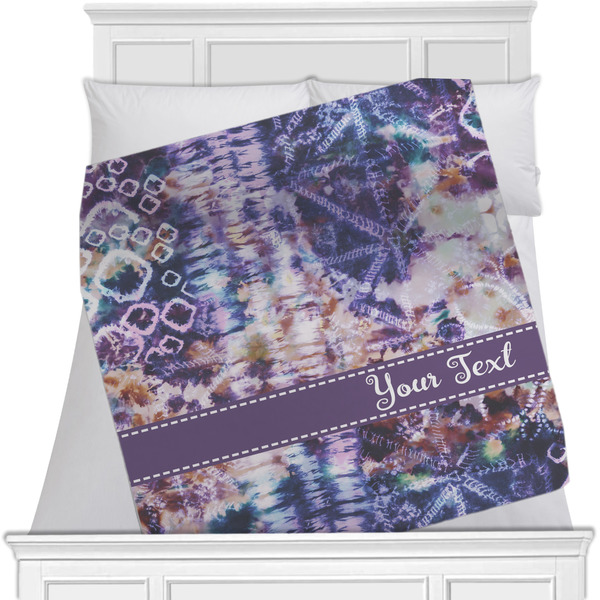 Custom Tie Dye Minky Blanket - 40"x30" - Single Sided (Personalized)