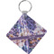 Tie Dye Diamond Plastic Keychain w/ Name or Text