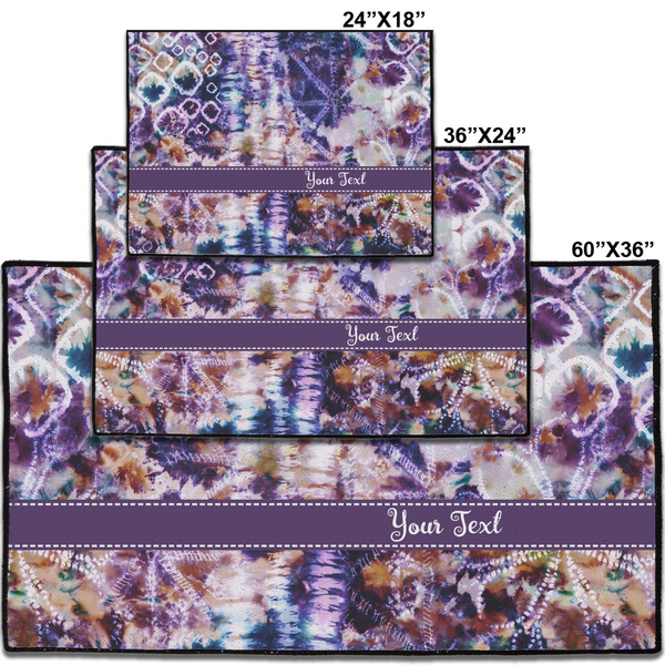 Tie Dye Personalized Door Mat - Group Parent IMF