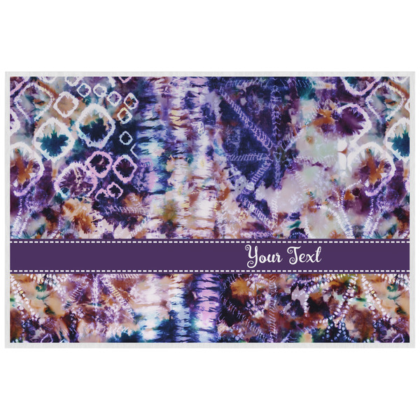 Custom Tie Dye Laminated Placemat w/ Name or Text