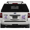 Tie Dye Personalized Square Car Magnets on Ford Explorer