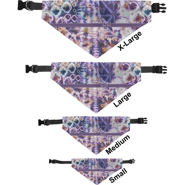 Tie Dye Pet Bandana Sizes