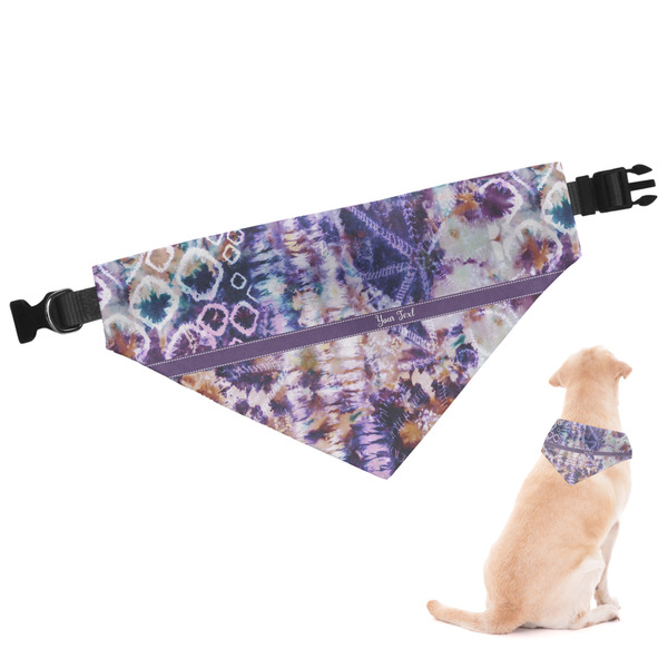 Custom Tie Dye Dog Bandana - Large (Personalized)