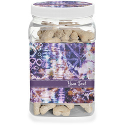 Tie Dye Dog Treat Jar (Personalized)