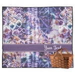 Tie Dye Outdoor Picnic Blanket (Personalized)