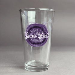 Tie Dye Pint Glass - Full Color Logo (Personalized)