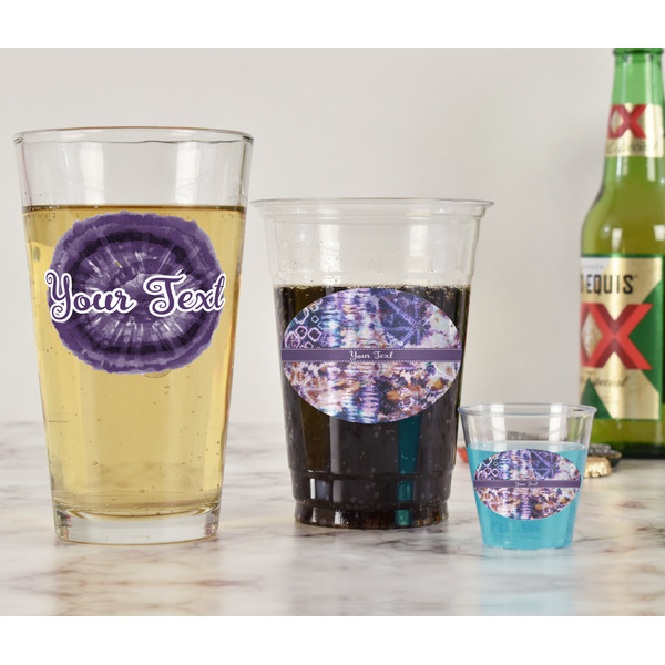 Tie Dye Pint Glass - Two Content - In Context