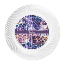 Tie Dye Plastic Party Dinner Plates - 10" (Personalized)