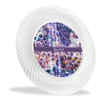 Tie Dye Plastic Party Dinner Plates - 10" (Personalized)