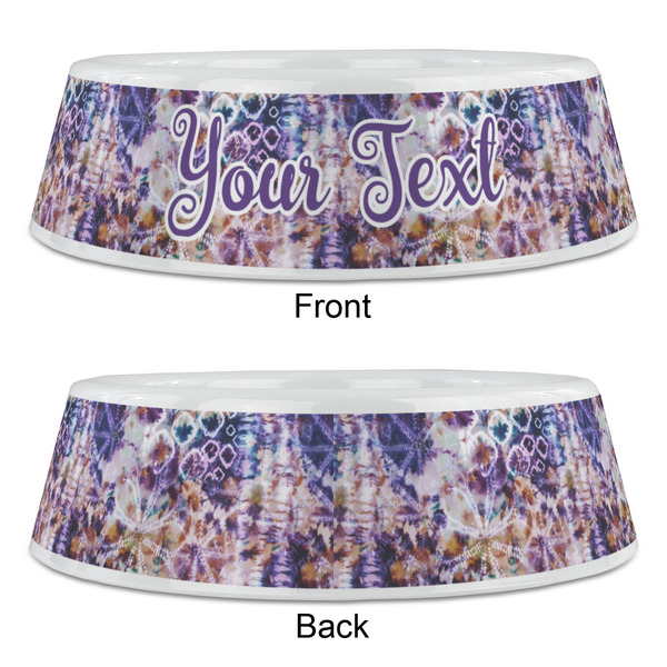 Tie Dye Plastic Pet Bowls - Large - APPROVAL