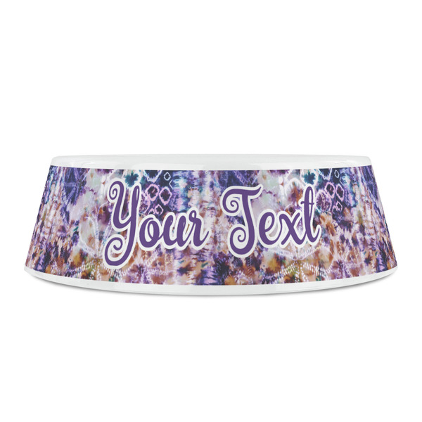 Tie Dye Plastic Pet Bowls - Small - FRONT