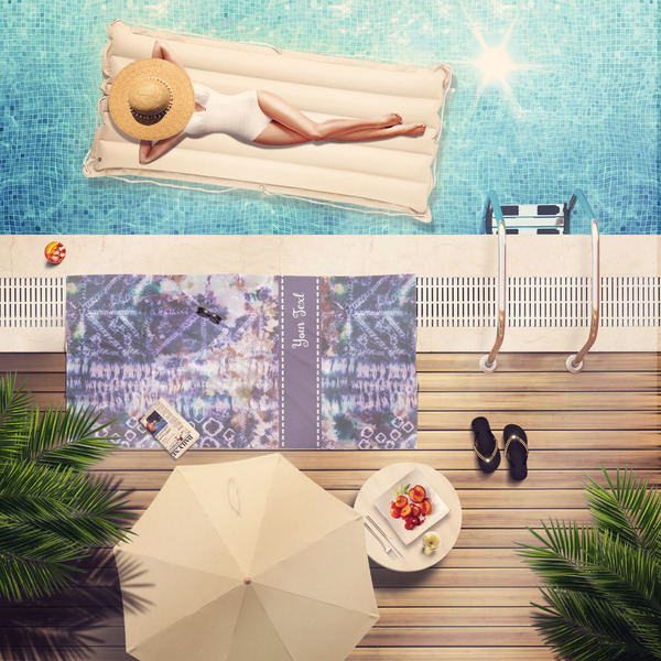 Tie Dye Pool Towel Lifestyle