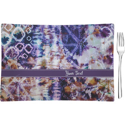 Tie Dye Rectangular Glass Appetizer / Dessert Plate - Single or Set (Personalized)