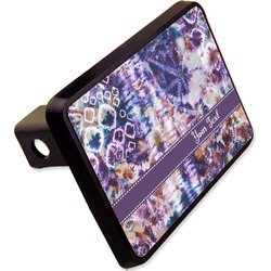 Tie Dye Rectangular Trailer Hitch Cover - 2" (Personalized)