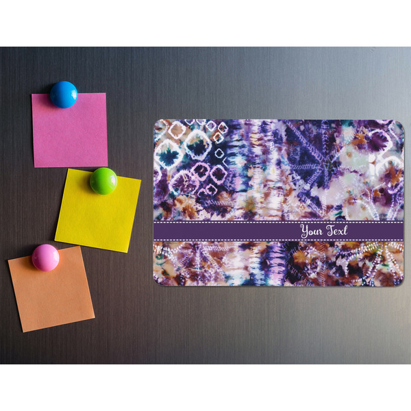 Tie Dye Rectangular Fridge Magnet - LIFESTYLE