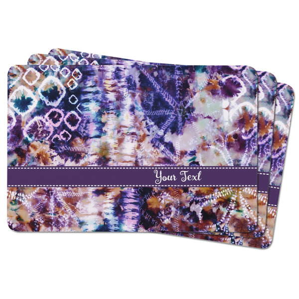 Tie Dye Rectangular Fridge Magnet - THREE