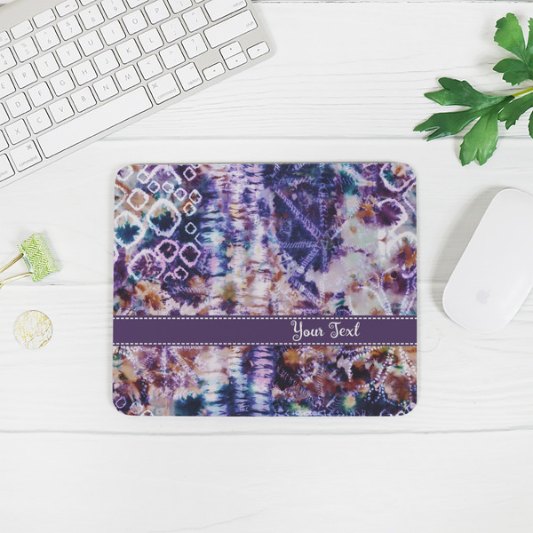 Tie Dye Rectangular Mouse Pad - LIFESTYLE 2
