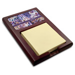 Tie Dye Red Mahogany Sticky Note Holder (Personalized)