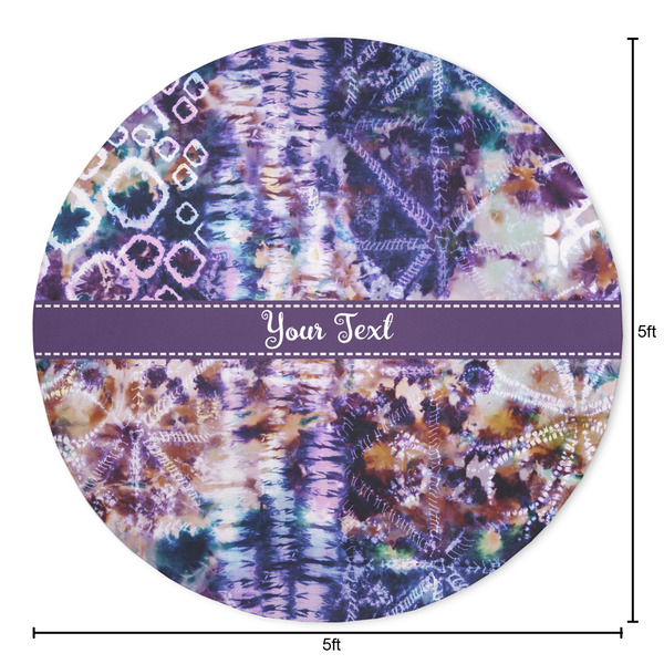 Tie Dye Round Area Rug - Size