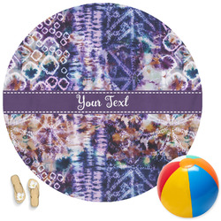 Tie Dye Round Beach Towel (Personalized)