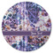 Tie Dye Round Rubber Backed Coaster (Personalized)