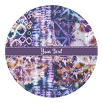 Tie Dye Round Decal - XLarge (Personalized)